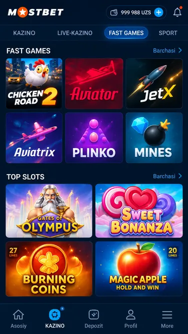 MOSTBET Screenshot